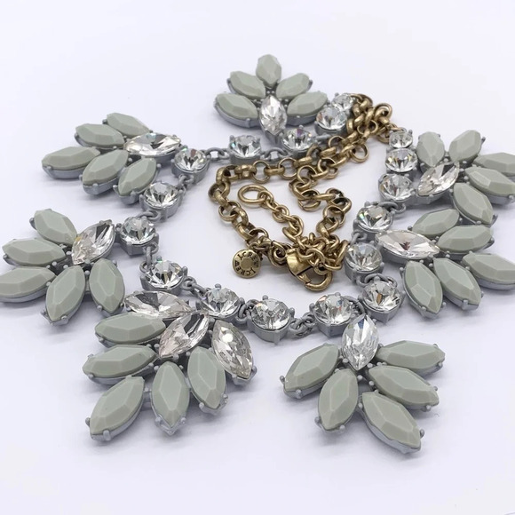 J. Crew Gray Jeweled Necklace - Picture 2 of 3